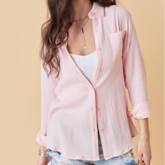 Light Pink Button Down Shirt - Picture 1 of 4